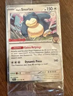 Pokemon TCG Hop’s Snorlax 117/159 GAMESTOP 2025 Stamped Journey Together Promo - Image 1