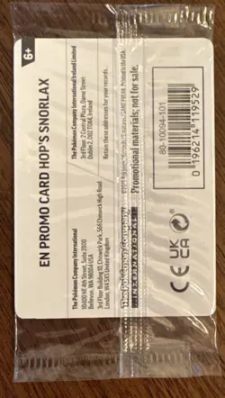 Pokemon TCG Hop’s Snorlax 117/159 GAMESTOP 2025 Stamped Journey Together Promo - Image 2
