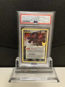Pokemon 2021 Celebrations Unbreon Gold Star PSA 10 - Image 1