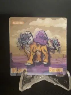 Pokemon Eif origin Gameboy Lenticular Raikou #ii - Image 1