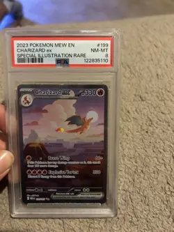 Pokemon TCG Charizard EX Holo Ultra Rare Card Scarlet & Violet 151 PSA8 - Image 1