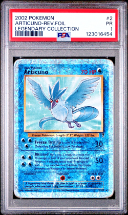 PSA 1 2002 Pokemon Legendary Collection Articuno 2/110 Reverse Holo Foil WOTC - Image 1