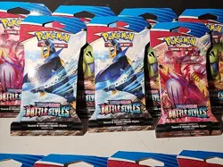 Lot (11) Pokemon TCG Sword And Shield Battle Styles Sleeved Booster Packs - NEW - Image 3