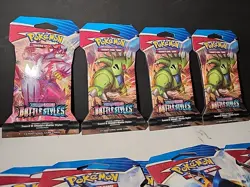 Lot (11) Pokemon TCG Sword And Shield Battle Styles Sleeved Booster Packs - NEW - Image 4