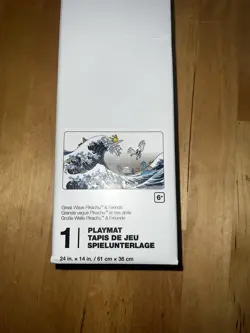 * NEW * Pokemon Center Great Wave Pikachu Playmat Unused Sealed in hand - Image 1
