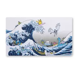 * NEW * Pokemon Center Great Wave Pikachu Playmat Unused Sealed in hand - Image 2