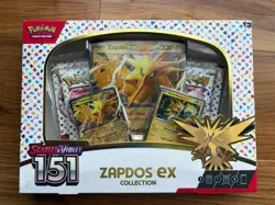 Pokemon Scarlet & Violet Zapdos EX Collection 151 Series Sealed Box - Image 1