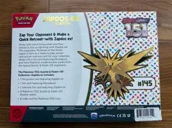 Pokemon Scarlet & Violet Zapdos EX Collection 151 Series Sealed Box - Image 2