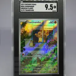 Pokemon Charmander SVP 044 Promo - 2023 Obsidian Flames ETB SGC Graded 9.5 Mint+ - Image 1
