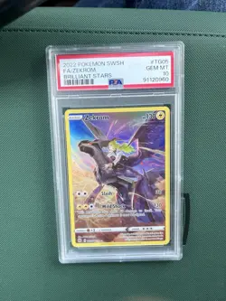 2022 POKEMON SWORD & SHIELD BRILLIANT STARS #TG05 FULL ART/ZEKROM PSA 10 - Image 1
