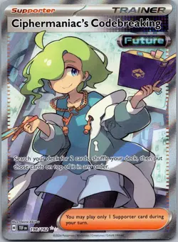 CIPHERMANIAC'S CODEBREAKING 198/162 ULTRA RARE TEMPORAL FORCES POKEMON NM - Image 1