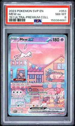 Mew EX 053 151 Ultra-Premium Promo Pokemon PSA 8 *681 - Image 1