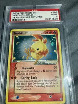 Torchic Gold Star 108/109 PSA Mint 9 Ex Team Rocket Returns 2004 Pokemon - Image 3