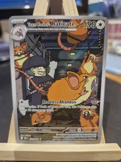 Team Rocket's Raticate 202/182 Pokemon TCG Destined Rivals Pack Fresh Mint - Image 1