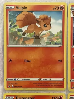 Pokemon TCG Sword & Shield - Fire Type Bundle inc Vulpix/Ninetales and more - Image 2