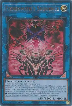 YUGIOH: 1x Fiendsmith's Sequence MP25-EN223 Ultra Rare 2025 Mega-Pack - Image 1