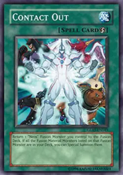 1x (EX) Contact Out - GLAS-EN045 - Common - 1st Edition YuGiOh - Image 1