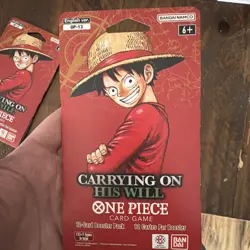 One Piece TCG OP-13 Carrying On His Will Sleeved Booster Pack English Lot of 2 - Image 3