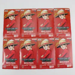 (8) One Piece OP13 Carrying on His Will Sleeved Blister Packs Lot of 8 Booster - Image 1