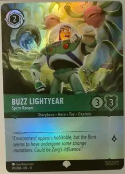 Disney Lorcana Wilds Unknown EN12-Buzz Lightyear 211/204 Epic - Image 1