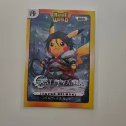 Single Peru Cosplay Pikachu Anime World Card - 203 Castlevania Trevor Belmont - Image 1