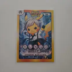 Single Peru Cosplay Pikachu Anime World Card - 195 Bungo Stray Dogs Atsushi - Image 1