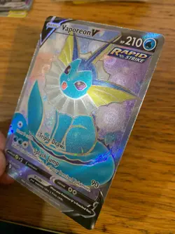 NM! Vaporeon V (172/203) Evolving Skies Full Art Ultra Rare Pokemon Card! - Image 4