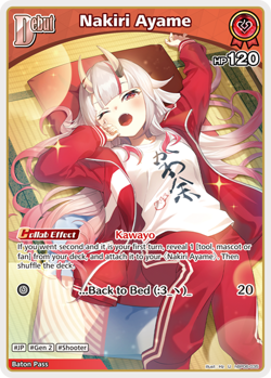 Nakiri Ayame U hololive OFFICIAL CARD GAME hBP06-035 Ayakashi Vermilion ENGLISH - Image 1