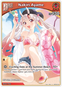 Nakiri Ayame C hololive OFFICIAL CARD GAME hBP06-034 Ayakashi Vermilion ENGLISH - Image 1