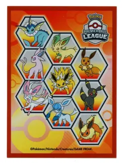 2024 Premier Ball League Eevee Evolution Individual Card Sleeve Pokemon Original - Image 1
