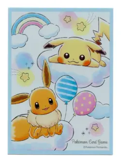 Eevee & Pikachu in the Clouds Individual Card Sleeve Pokemon Center Japan - Image 1