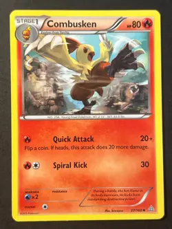 Combusken 27/160 XY Primal Clash - Pokemon Card - LP - Image 1