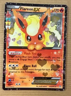 Pokemon TCG Flareon EX RC6/RC32 Generations Radiant Collection - Near Mint - Image 1
