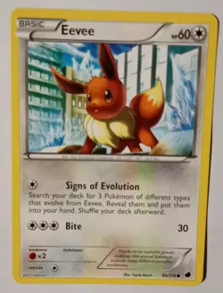 POKEMON CARD EEVEE 90/116 IN GOOD CONDITION 2013 - Image 1