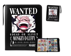 One Piece Card Game TCG Binder Album Card Book Folder wanted poster luffy 4 grid - Image 1
