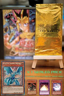 Yugioh! **SEALED GOLD PACK** - Promotion Movie Card ~ BRAND NEW VINTAGE STOCK - Image 1