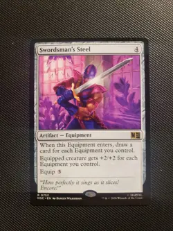 MTG Swordsman's Steel Regular (Marvel Super Heroes) Rare R 0752 - Image 1