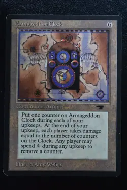 Magic The Gathering MTG ARMAGEDDON CLOCK Antiquities LP Lightly Played - Image 1