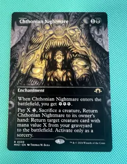 Wizards of the Coast Chthonian Nightmare Extended Art Foil Rare Black 0330 NM - Image 1