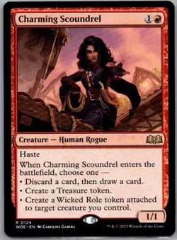 Charming Scoundrel R Wilds of Eldraine 124 NM - Image 1