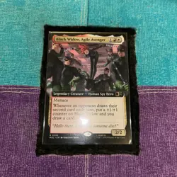 Black Widow, Agile Avenger MtG Magic Marvel Super Heroes Commdr Extend Art 0395 - Image 2