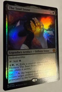 Soul Stone FOIL Marvel's Spider-Man MTG Magic Never Played - Image 2