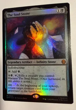 Soul Stone FOIL Marvel's Spider-Man MTG Magic Never Played - Image 3