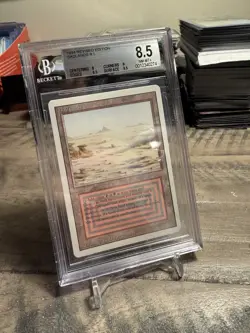 Duel land Badlands Revised Edition Graded 8.5 Beckett - Image 1