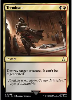 Terminate (Foil) 98 MTG NM - Assassin's Creed - Image 1