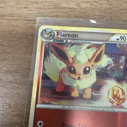 Pokemon TGC 2010 Flareon 26/90 HG&SS Undaunted Reverse Holo Card MP - Image 2