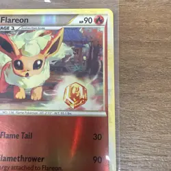 Pokemon TGC 2010 Flareon 26/90 HG&SS Undaunted Reverse Holo Card MP - Image 3