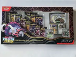 Pokemon - Paldean Fates Great Tusk ex & Iron Threads ex Premium Collection - Image 1