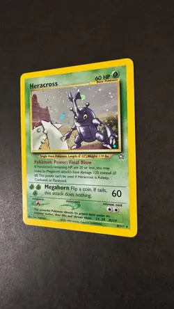 *Pokemon TCG - Heracross Holo Rare 6/111-Excellent Condition-Neo Genesis - Image 4