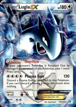 POKEMON LUGIA EX (TEAM PLASMA) 102 LEGENDARY TREASURES 113 HOLO HOLO LP - Image 1